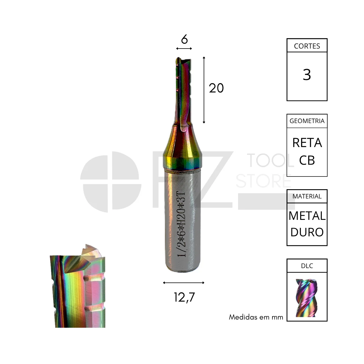 fresa-tct-6x20-reta-3-cortes-dlc-com-chip-breaker