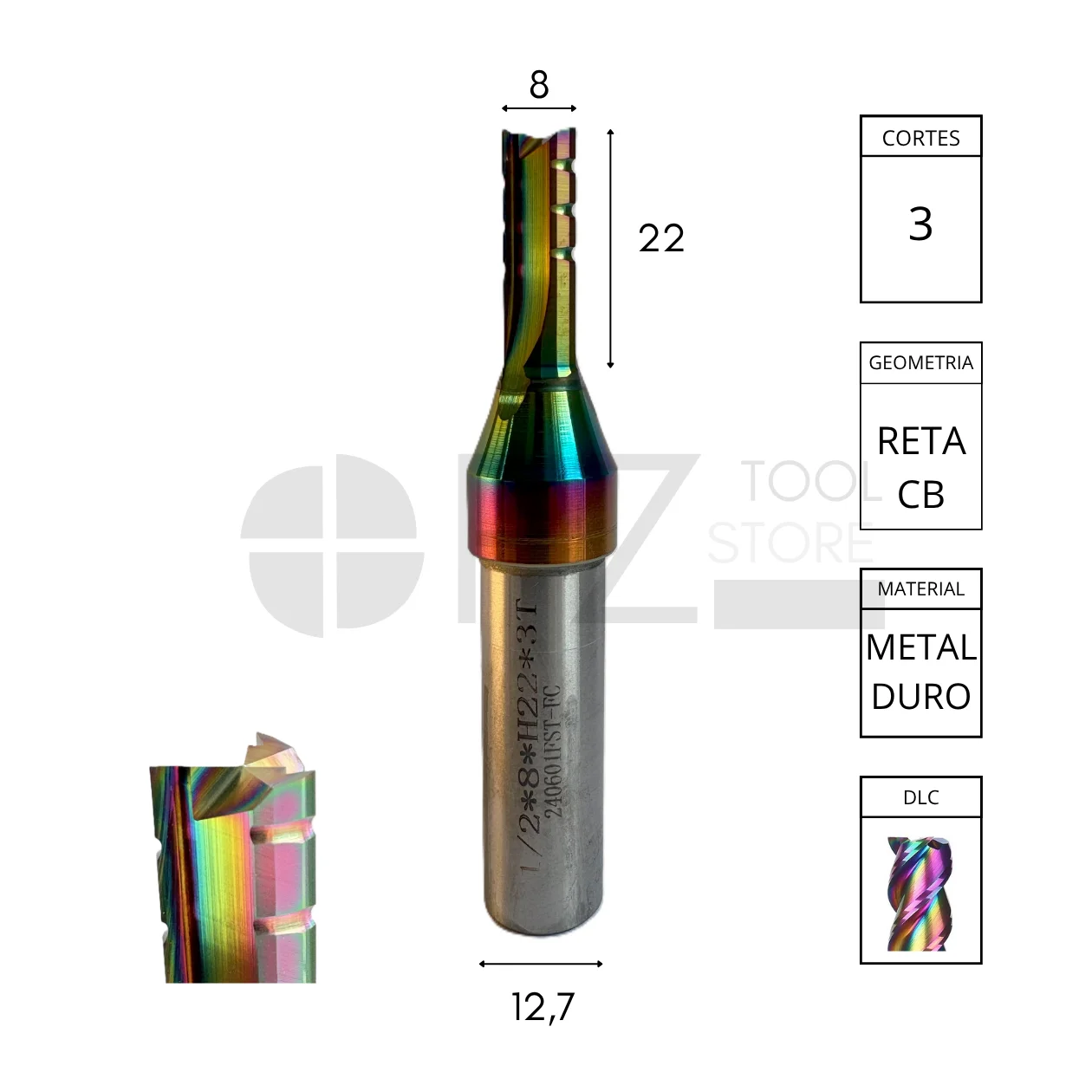 fresa-tct-8x22-reta-3-cortes-dlc-com-chip-breaker